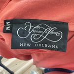 Yvonne LaFleur Womens Asymmetrical Dress Size M Coral Cap Sleeve Modern Chic Orange Size M Photo 4