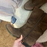 Ralph Lauren Lauren  Dark Brown Suede Combat Boots Photo 3