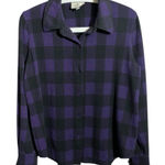 Tuckernuck  Aubergine Check Parker Shacket Flannel Purple Black Photo 0