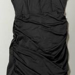 Cider Black Solid Ruched Bodycon Mini Dress Size S 🖤 Photo 0