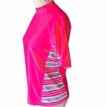 UV SKINZ UPF 50+ Sunwear Swimwear Hot Neon Pink & Gray Top ~ Women's Size LARGE Photo 3