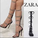 ZARA New! Black Strappy Gladiator Sandals Photo 1