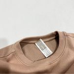 Everlane The Seamless Tee Size XL/XXL Burt Sugar Light Brown Semi Cropped SL Photo 6