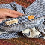 Pilcro and the Letterpress PILCRO BLUE & WHITE PARALLEL MINI STRIPE SKINNY JEANS Photo 3