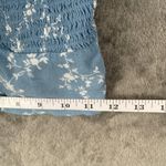 Lottie Moss PacSun  Women’s S Blue Floral Smocked Peasant Crop Top Romanticcore Photo 5