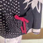 HAND‎ CRAFTED Art To Wear Lagenlook Asian Cotton Kimono Jacket Topper L Black Size L Photo 1