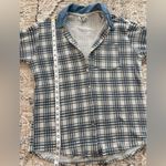 NY Jeans Vtg  Plaid Denim‎ Button Down Jacket Size Small 90s 80s Grunge Retro Photo 6