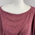 Caslon New Soft Knit Long Sleeve Side Tie Midi Dress Red Heather Size Small Photo 5