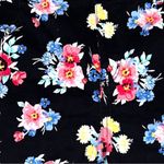 SO  brand cute black short shorts with pretty flower design. Stretchy comfy! Photo 1