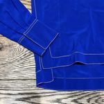 Rag and Bone  Electric Blue Shields Silk V-Neck Blouse NWT C24 Photo 2