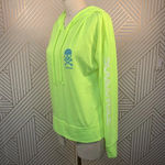 SoulCycle Neon Green Hamptons Skull Logo Hoodie Photo 4