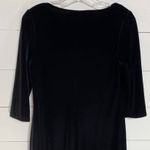 J.Jill Petites Elegant Black Velvet Cowl Neck Drape Sheath dress - XSP NWT Photo 3