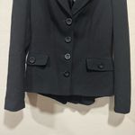 Betsey Johnson Black Blazer with Ruffle Back Size 4 Photo 1