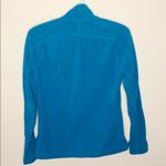 The North Face teal fleece zip up jacket size S Photo 2