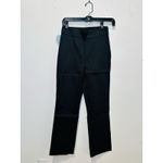 Hill House NWT Women's Black Cropped Stretch Trouser The Claire Pants Size XS Photo 3