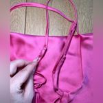 Garage Bright Pink Satin Cowl Neck  Top Photo 4