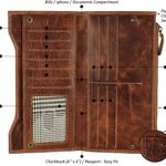 Genuine Leather RFID Blocking Long Wallet – Vintage Bifold for Men  Photo 3