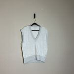 AGOLDE Shaw V-Neck Vest Oversized In Oatmeal Size XS Photo 2