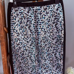 Hugo Boss Boss size 4 black & silver pencil skirt Photo 0