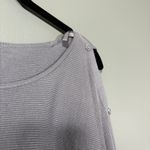 New York & Company NWT Gray Split Sleeve Ribbed Sweater Photo 1