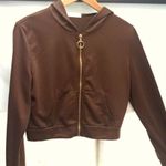 Romwe SHEIN Women’s Lightweight Knit Zip-Up Cropped Hooded Jacket Photo 8