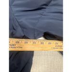 123 Paris Coat 44 Medium Navy Blue Hood Long Down Fur Coat Photo 2