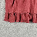 Altar'd State Altar’d State Cropped Top M Red V Neck Long Sleeve Ruffle Trim Pullover Blouse Photo 8