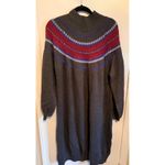 Lane Bryant Gray Fair Isle Mock Neck Sweater Dress Plus Size 22 24 Photo 3