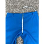 Diane Von Furstenberg  Blue Gian Wool Blend Slim Skinny Trouser Pant Zip Ankles 6 Photo 8