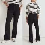 Madewell  Curvy Skinny Flare Jeans in Black Frost Wash Photo 2