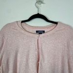 Lands' End  Women's L 2 Pc Pink Short Sleeve and Cardigan Sweater Set‎  Cotton Photo 2