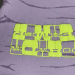  Shrunken Tee in Dark Purple Light Purple with Green Daydreamer XS Photo 3