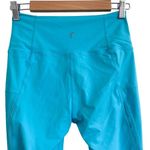 Zyia  Athletic Stretch Turquoise Legging in Turquoise Blue Size 4 Photo 3