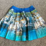 Boden Womens Florence Skirt Beach Scene Rare Colorful Pull On Size 8 Regular Blue Photo 3