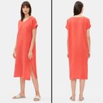 Eileen Fisher  100% Organic Linen Gauze MIDI Dress- Size Petite Medium Photo 1