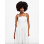 Madewell NEW Poplin Seamed Maxi Dress A Line Minimalist Cotton White US 0 Photo 1