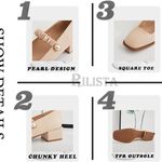 Rilista Women's Mary Jane Shoes Square Toe Ankle Strap Chunk Size 10 Photo 4