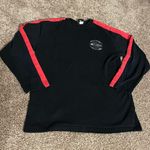 Harley Davidson Black, Red, White, and Orange  Motorcycles Long-sleeve Shirt Photo 0