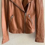 Madewell The Washed Leather Motorcycle Jacket Dried Cedar Brown Women’s XXS Photo 7