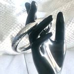 Silpada Sterling Silver Hammered Oval Bangle Bracelet B31117 Photo 3