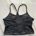 Aerie  Offline Hugger Ombre Longline Racerback Sports Bra Black /White Photo 2