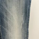 Buckle Miss me Y2K 90s 2000s blue  distress embroidered bootcut jeans 29x33 Long Photo 9