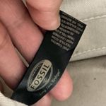 Fossil  Tote Bag Black White Geometric Print Coated Canvas‎ Purse Handbag Photo 5