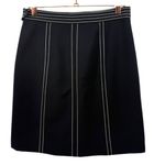 Brooks Brothers  Wool Blend A-Line Skirt Navy Size‎ 4 Career Preppy Academia Photo 2