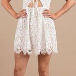 Tobi White Lace Cocktail Dress Photo 0