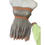 Poupette St. Barth  Embroidered Bandeau Mini Dress size 1 Photo 3