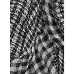 Ted Baker  London Penny Gingham Frill Ruffle Scarf black and white 40“ square Photo 8