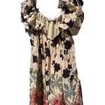 Denim 24 7 Tunic Top Shirt Blouse 20W 20 Floral Roll Tab Pintuck Boho Western Red Photo 8