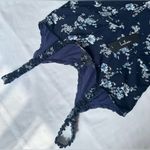 Lulus NWT  With Sweetness Floral Print Ruffled Romper - Navy Blue - M Photo 6