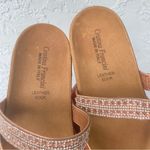 Cristina Francine Sandals with Braided Straps and Thong Design made in Italy Tan Size 7.5 Photo 4